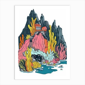 House In The Sea Art Print