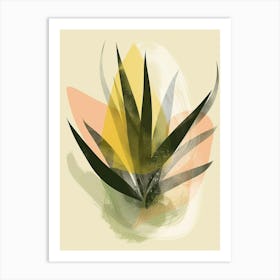 Air Plant Plant Minimalist Illustration 2 Art Print