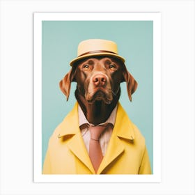 A Labrador Retriever Dog 2 Art Print