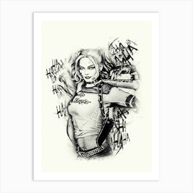 Harley Quinn 4 Art Print