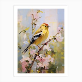 Bird Painting American Goldfinch 4 Art Print