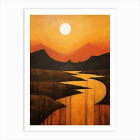 Abstract Minimalist Landscape 9 Art Print