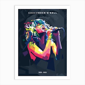 Tina Turner in WPAP 1 Art Print