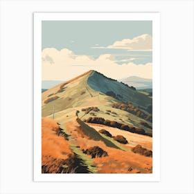 The Malvern Hills England 3 Hiking Trail Landscape Art Print