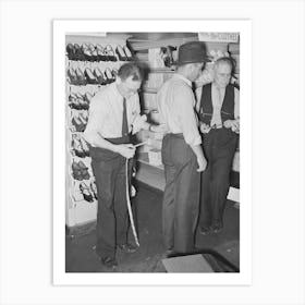 Clerk Measuring Customer For Trousers, San Augustine, Texas By Russell Lee Art Print