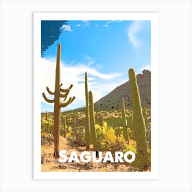 Saguaro, National Park, Nature, USA, Wall Print, Art Print