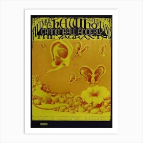 The Who Poster Cannonball Adderley Vagrants Fillmore Lee Conklin Bg108 3 Large Art Print