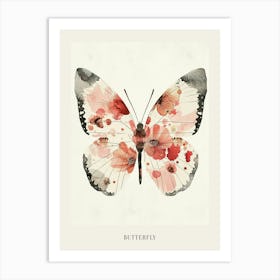 Colourful Insect Illustration Butterfly 34 Poster Art Print
