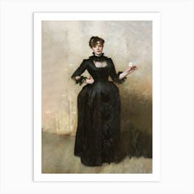 Lady With The Rose (Charlotte Louise Burckhardt) (1882), John Singer Sargent Art Print