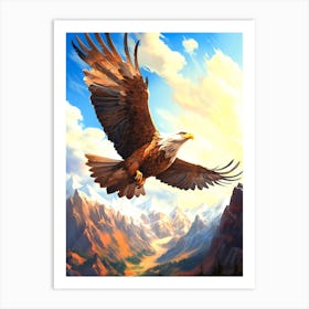 Eagle In Flight 1 Art Print
