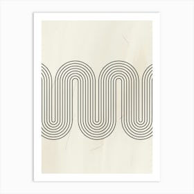 Wavy Lines 2 Art Print