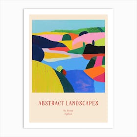 Colourful Abstract The Broads England 2 Poster Art Print
