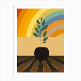 Rainbow Tree Art Print