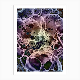 Watercolor Abstraction Microcosm Art Print