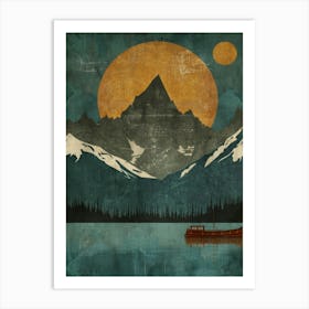 Canvas - Mountain Lake Art Print