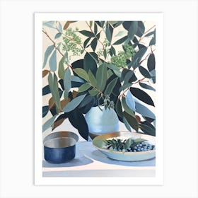 Eucalyptus Spices And Herbs Oil Painting Art Print