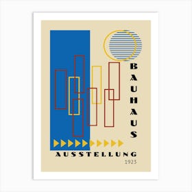 Bauhaus Blue Exhibition 18 Art Print