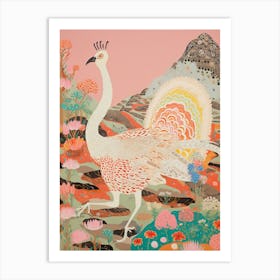 Maximalist Bird Painting Emu 1 Art Print