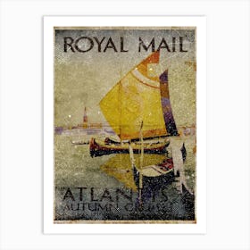 Vintage Travel Poster ― Royal Mail Atlantis Art Print