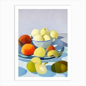 Water Chestnuts Tablescape vegetable Art Print