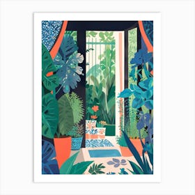 Tropical Garden 1 Art Print