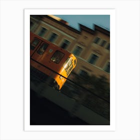 Berlin train in motion Art Print