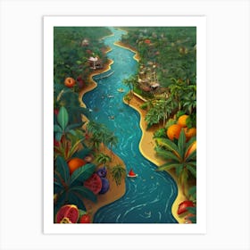 Tropical Paradise Art Print