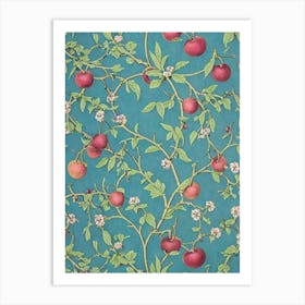 Plum 2 tree Vintage Botanical Art Print