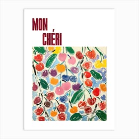 Mon Cheri Poster Cherry Painting Matisse Style 7 Art Print