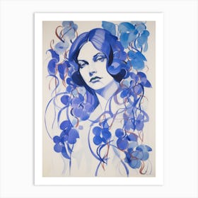 'Blue Orchid' Art Print