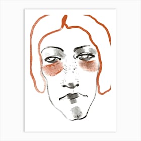 Portrait Of A Woman Art Print 1 Art Print