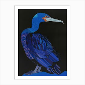 Blue Cormorant Art Print