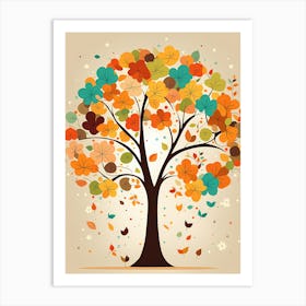 Seasons of Blossom 2 VECTOR ART Art Print