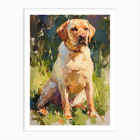 Labrador Retriever Acrylic Painting 4 Art Print