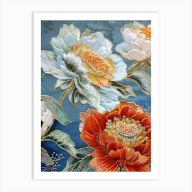 Chinese Flower Painting 6 Art Print