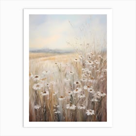 Wildflower Field  Oil Painting Art Print