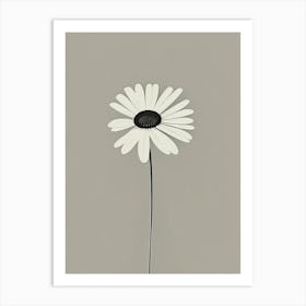 Oxeye Daisy Wildflower Simplicity Art Print