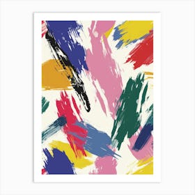 Abstract Brushstrokes 7 Art Print