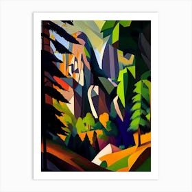 Bohemian Switzerland National Park Czech Republic Cubo Futuristic Art Print