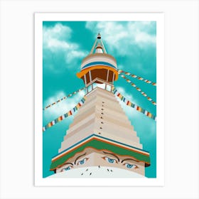 Monastery In The Mountains Art Print