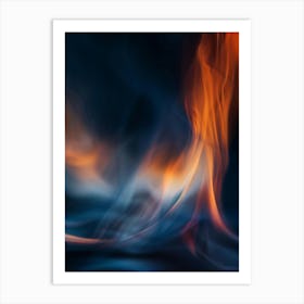 Abstract Flames 2 Art Print