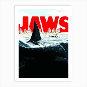 Jaws movies 2 Art Print