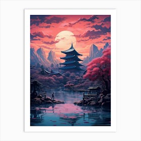 Japanese Landscape 20 Art Print