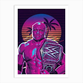 Bobby Lashley 80s Retro Art Print