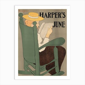 Harper's June, Edward Penfield 1 Art Print