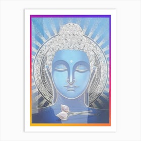 Gautam Buddha By Binod Dawadi Art Print