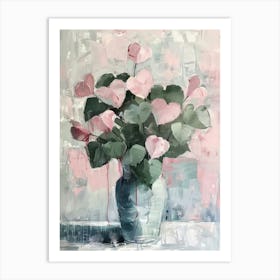 A World Of Flowers Bleeding Heart 3 Painting Art Print