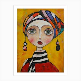 Woman In A Turban 2 Art Print