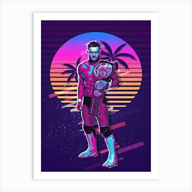 Finn Balor 80s Retro Art Print