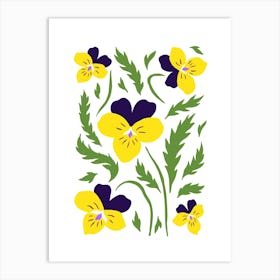 Pansies Art Print